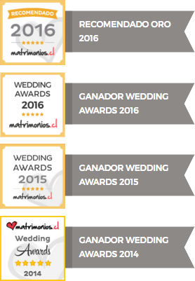 Wedding Awards 2016, 2015, 2014 en matrimonios.cl